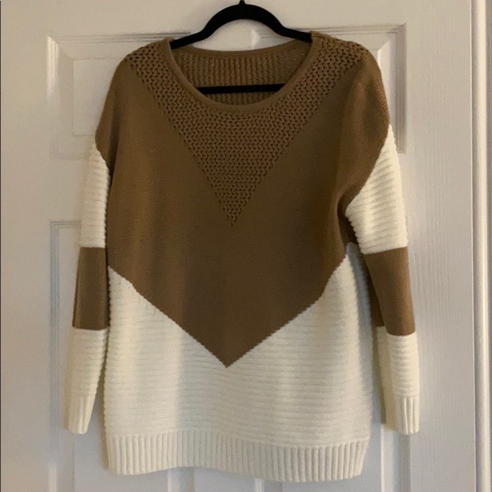 Color block sweater